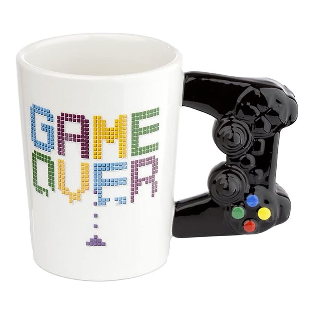Taza Cerámica Game Over Agarre de Joystick 