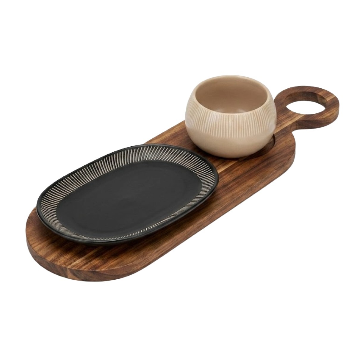 SET BOWL BLANCO/NEGRO 3PZAS 