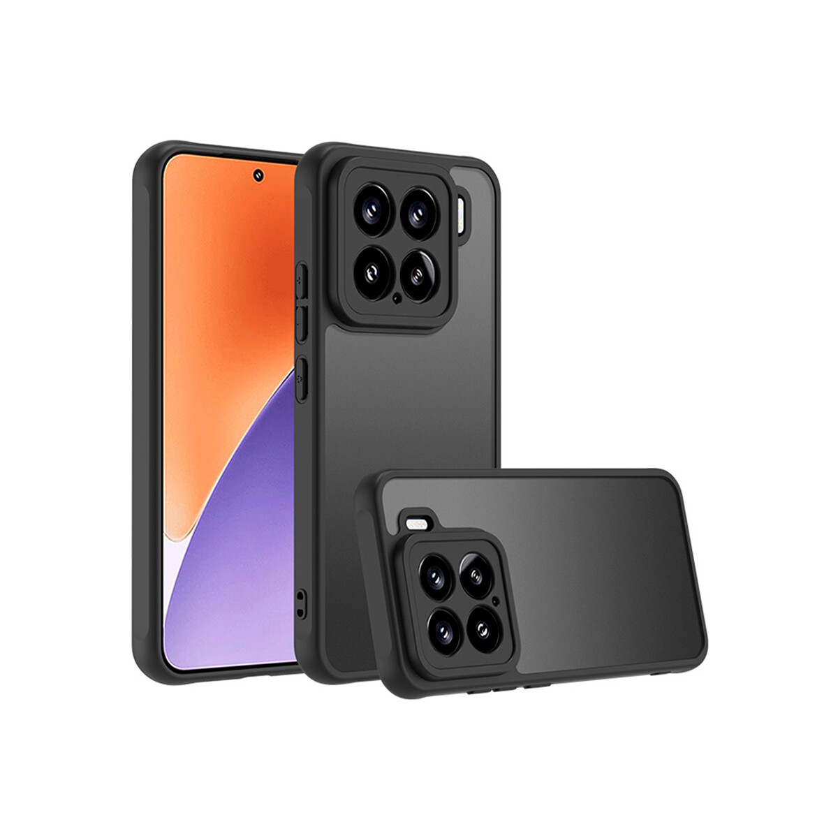 Protector para Xiaomi 15 rígido color negro mate 