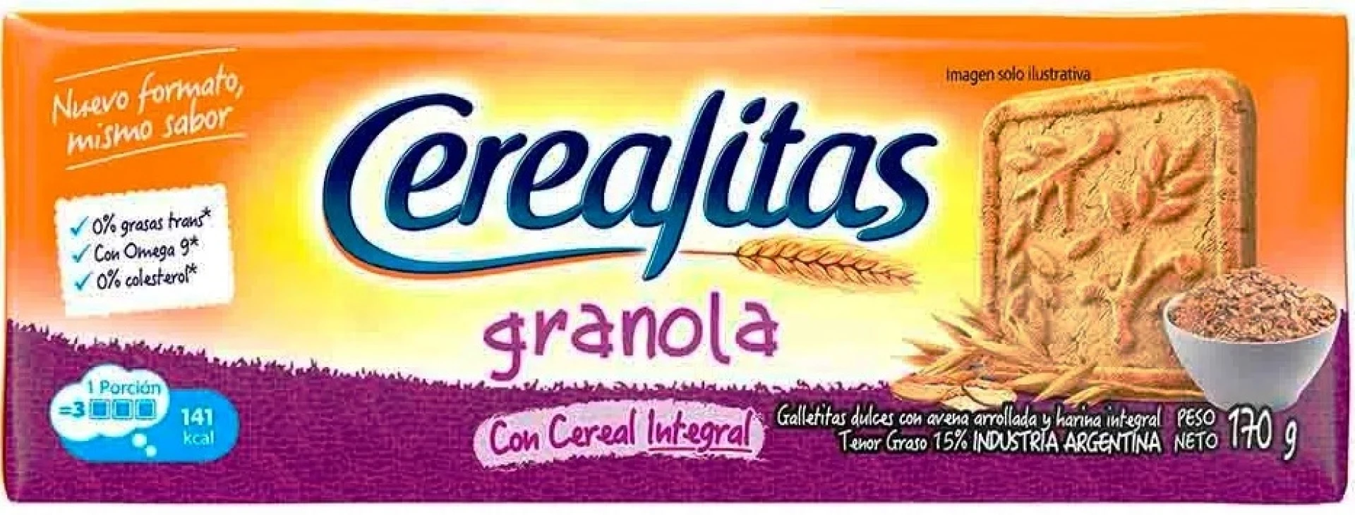 GALLETA CEREALITAS 170G GRANOLA 