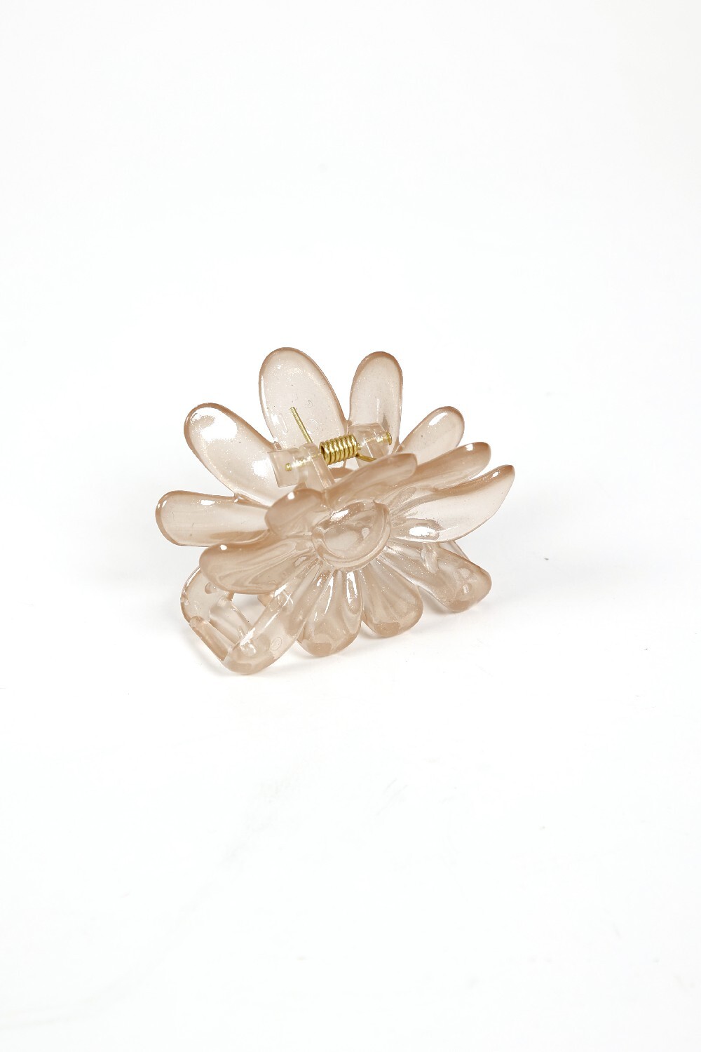 Pinza De Pelo Flor Camel