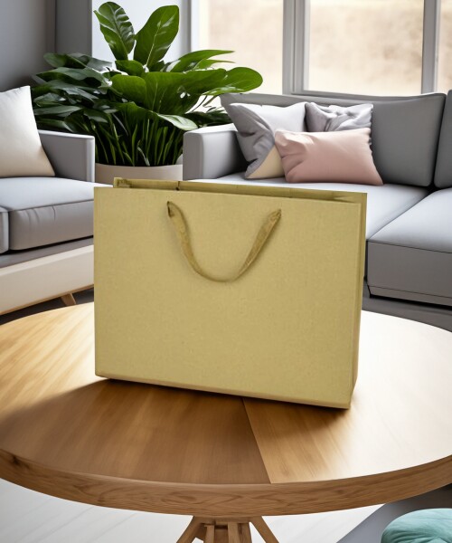 Bolsa cartulina 43x12x32 cm. MADERA