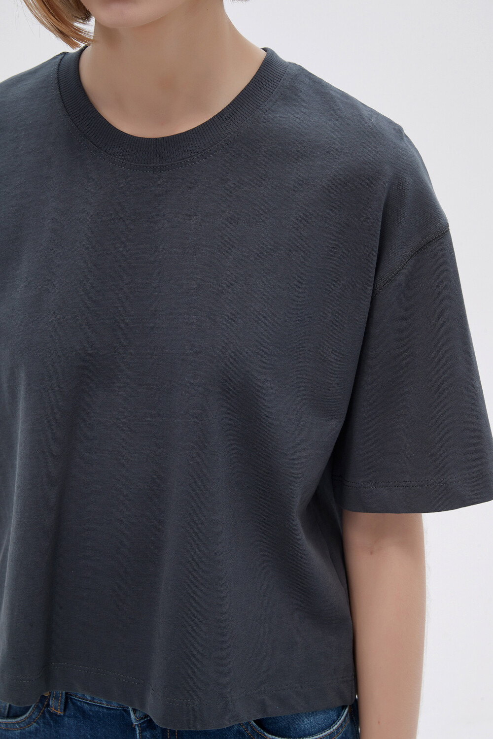 Remera Solisa Gris Topo
