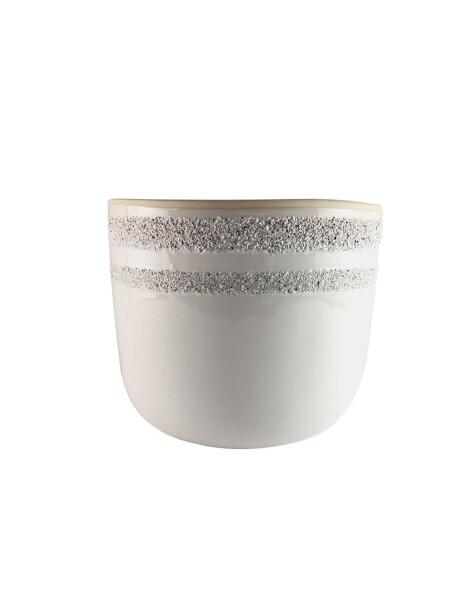 MACETA CERAMICA OVAL ANILLOS 20X20X17.5CM MACETA CERAMICA OVAL ANILLOS 20X20X17.5CM