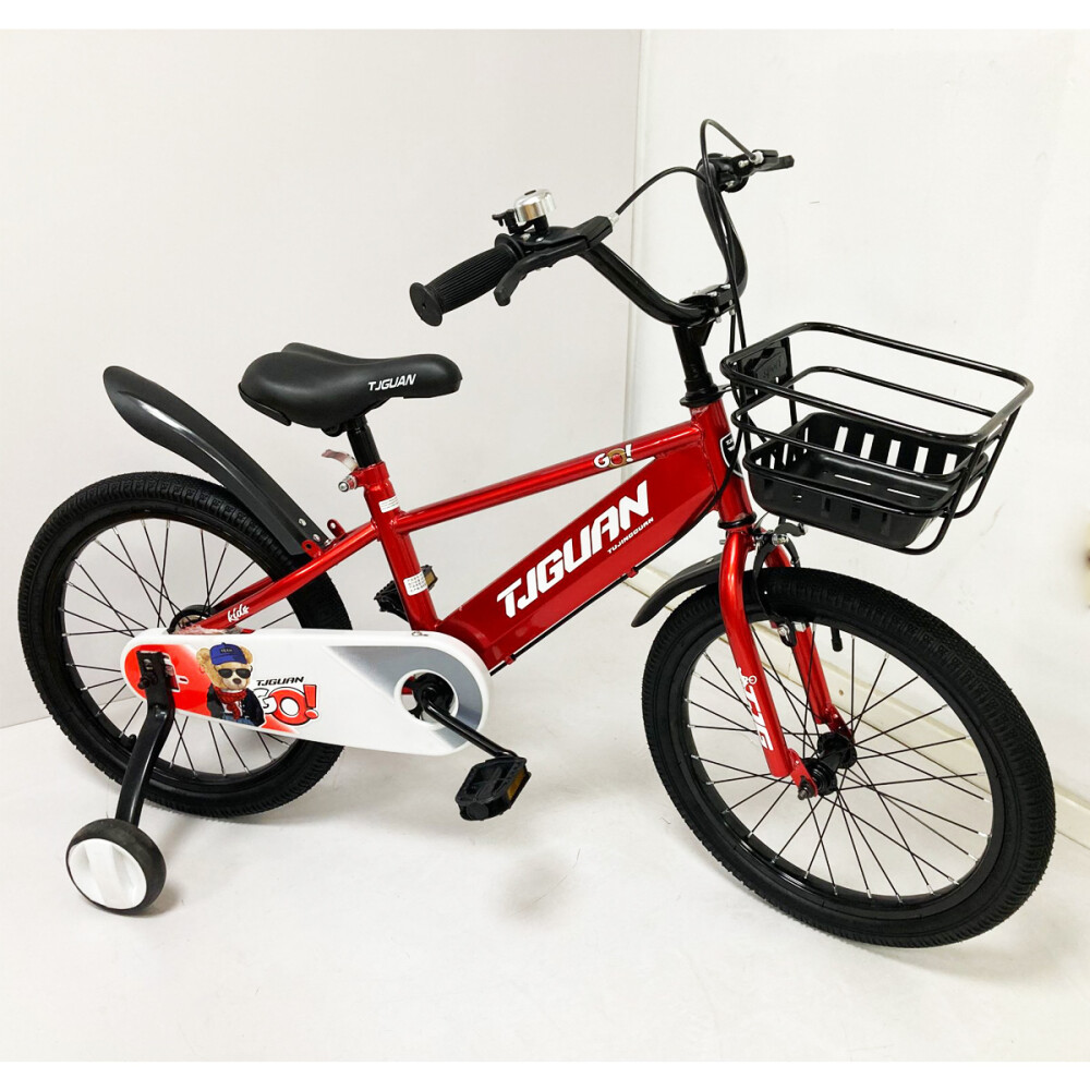 Bicicleta Infantil Rodado 14 Para Niño Con Rueditas Auxiliares Rojo