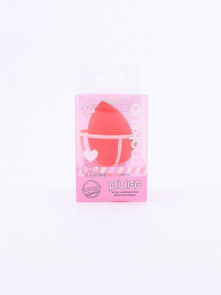 ESPONJA DE MAQUILLAJE CON SOPORTE NARANJA