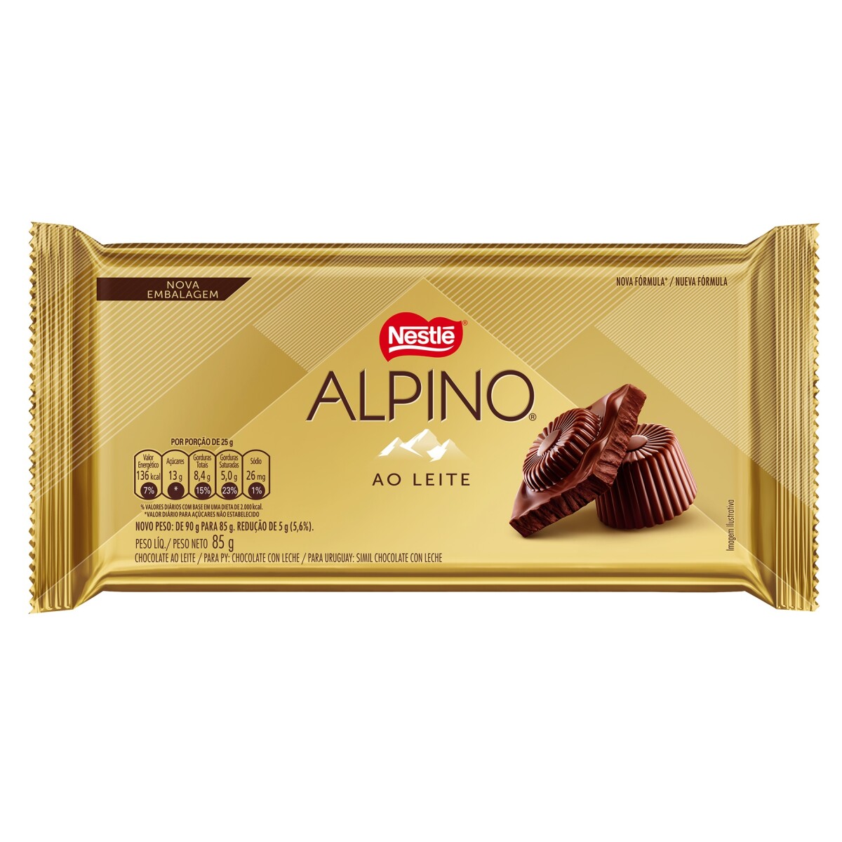 Pack X2 Tabletas de Chocolate Nestle Alpino 