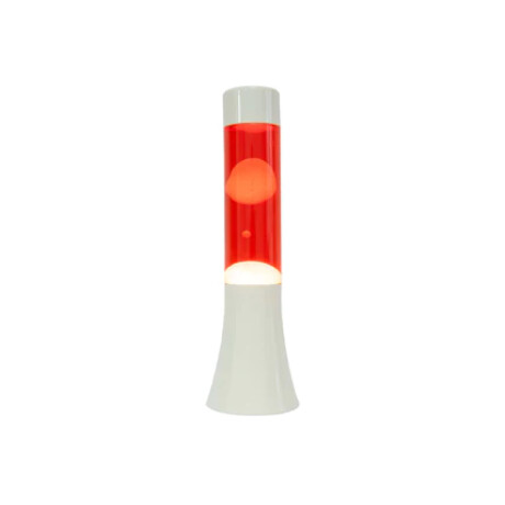 Lámpara de lava blanca y roja de 30 cm Sc