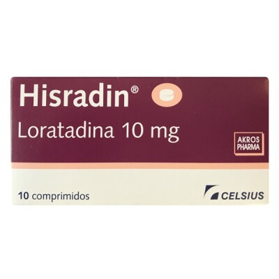 Hisradin 10 Mg. 10 Comp. Hisradin 10 Mg. 10 Comp.