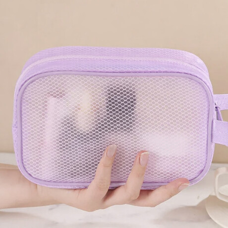 Neceser impermeable con asa - 20x12x7cm Violeta