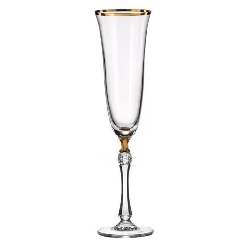 SET X6 COPA CHAMPAGNE 190ML PARUS B.DORADO BOHEMIA SET X6 COPA CHAMPAGNE 190ML PARUS B.DORADO BOHEMIA