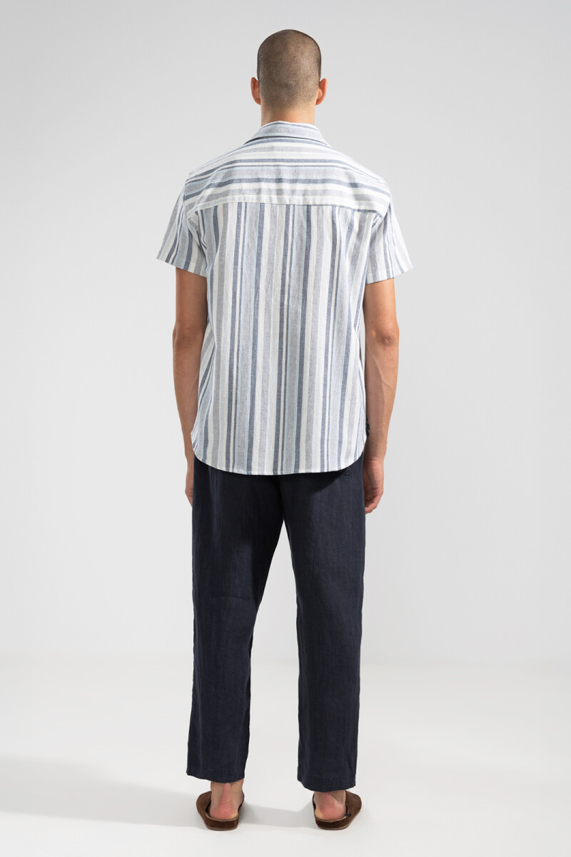 PREMIUM LINEN PANTS Navy