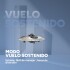 Drone Ovni Ufo Nave Espacial Luces RGB Control Remoto 80 Mts Color Gris