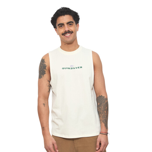 Musculosa Quiksilver Upside Down - Blanco Musculosa Quiksilver Upside Down - Blanco