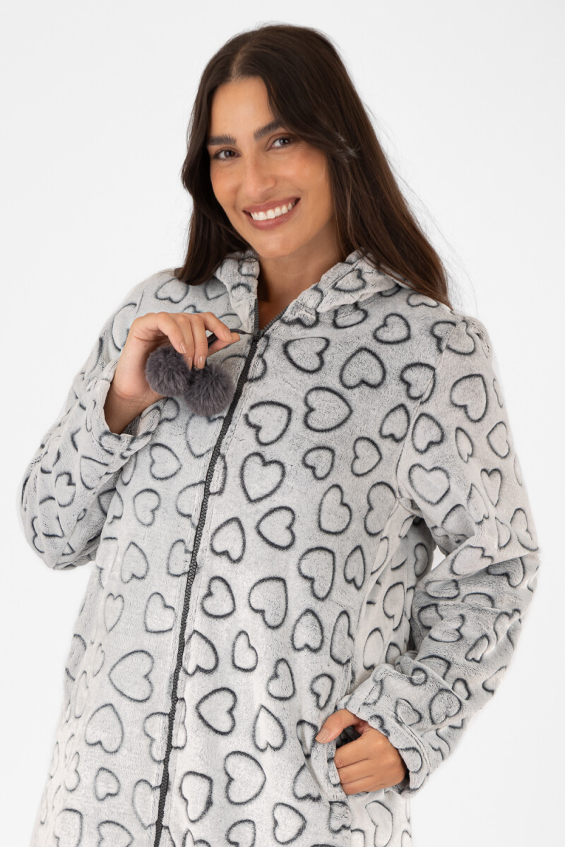 Bata pom heart Gris