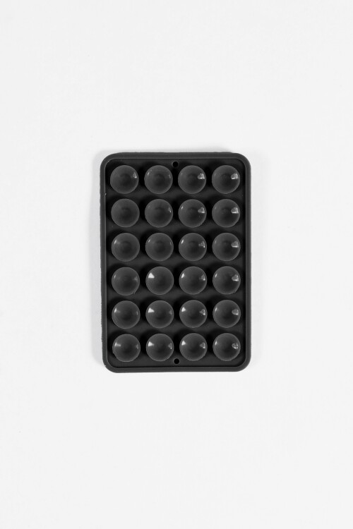 Ventosa de silicona para celular negro
