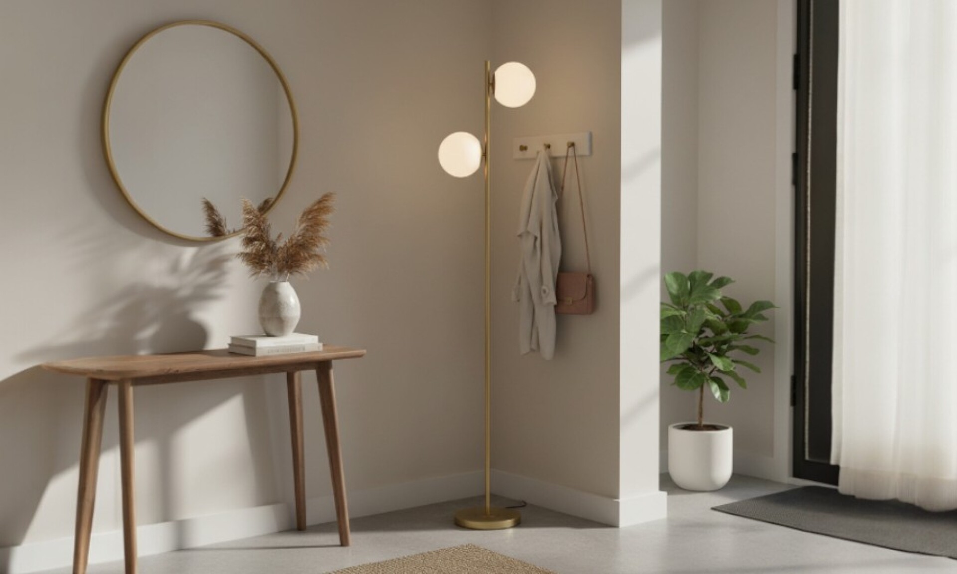 Iluminacion De Pie Living 