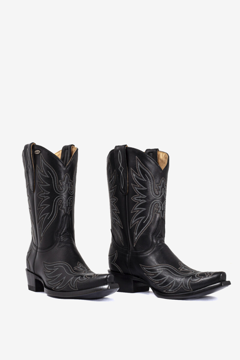 BOTA TEXANA AGUILA MEX Negro