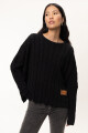 Sweater Oceano Crop Negro