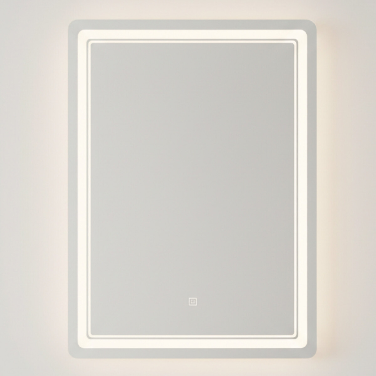 Espejo Rectangular Baño Táctil 3 Modos Retroiluminado 80X60 - Rectangular 