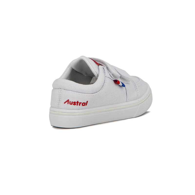 Austral Zapatilla C/velcro Casual Kids Blanco