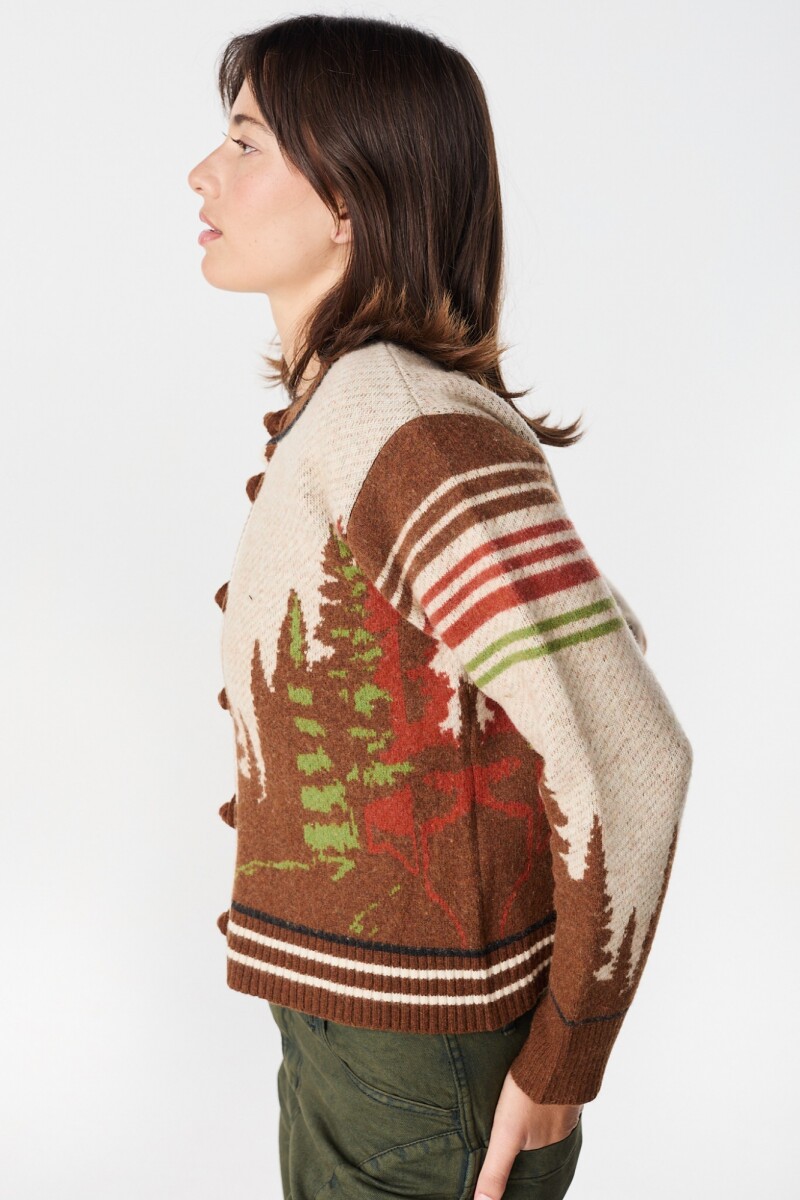 Cardigan Pinos Marron