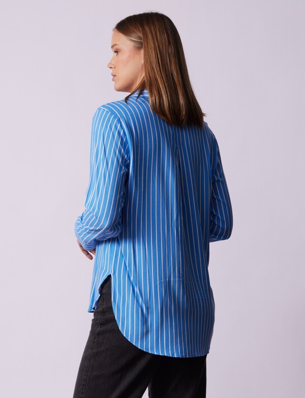 Camisa Lineas CELESTE/MULTI