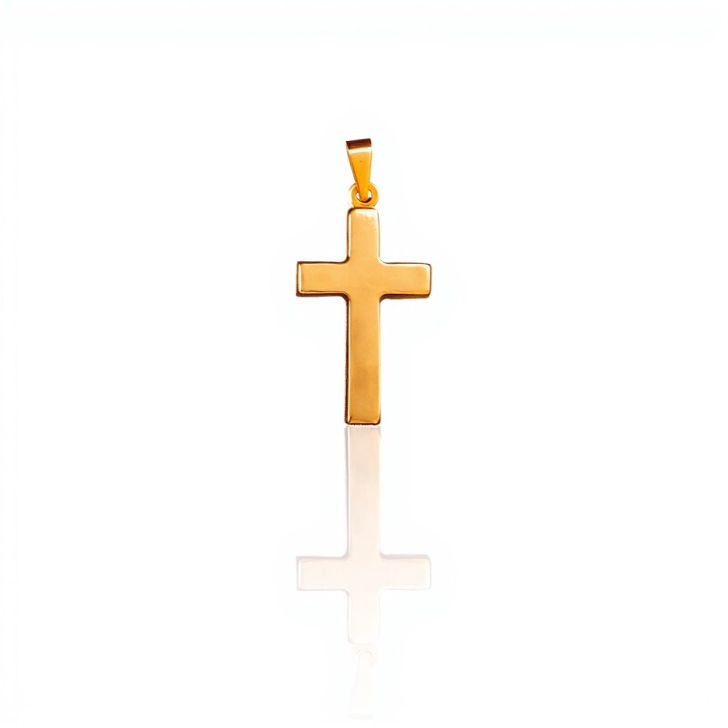 Dije Cruz-Oro bajo-Sin piedra-CP8581 sinpiedra