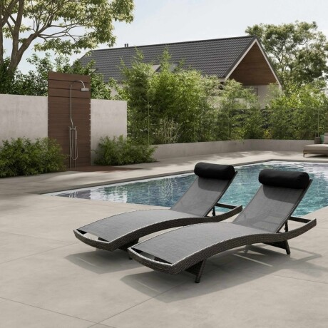 Promo 2 Reposeras Milano Gris