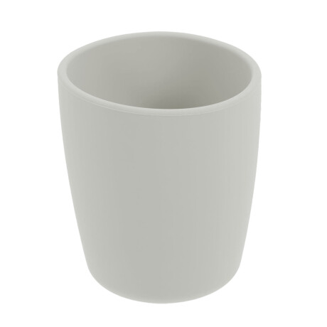 Set Comida Bebé en Silicona Bowl + Cuchara y Tenedor + Vaso Gris