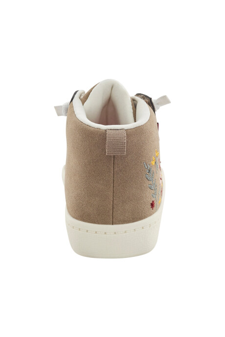 Botas con flores bordadas Sin color