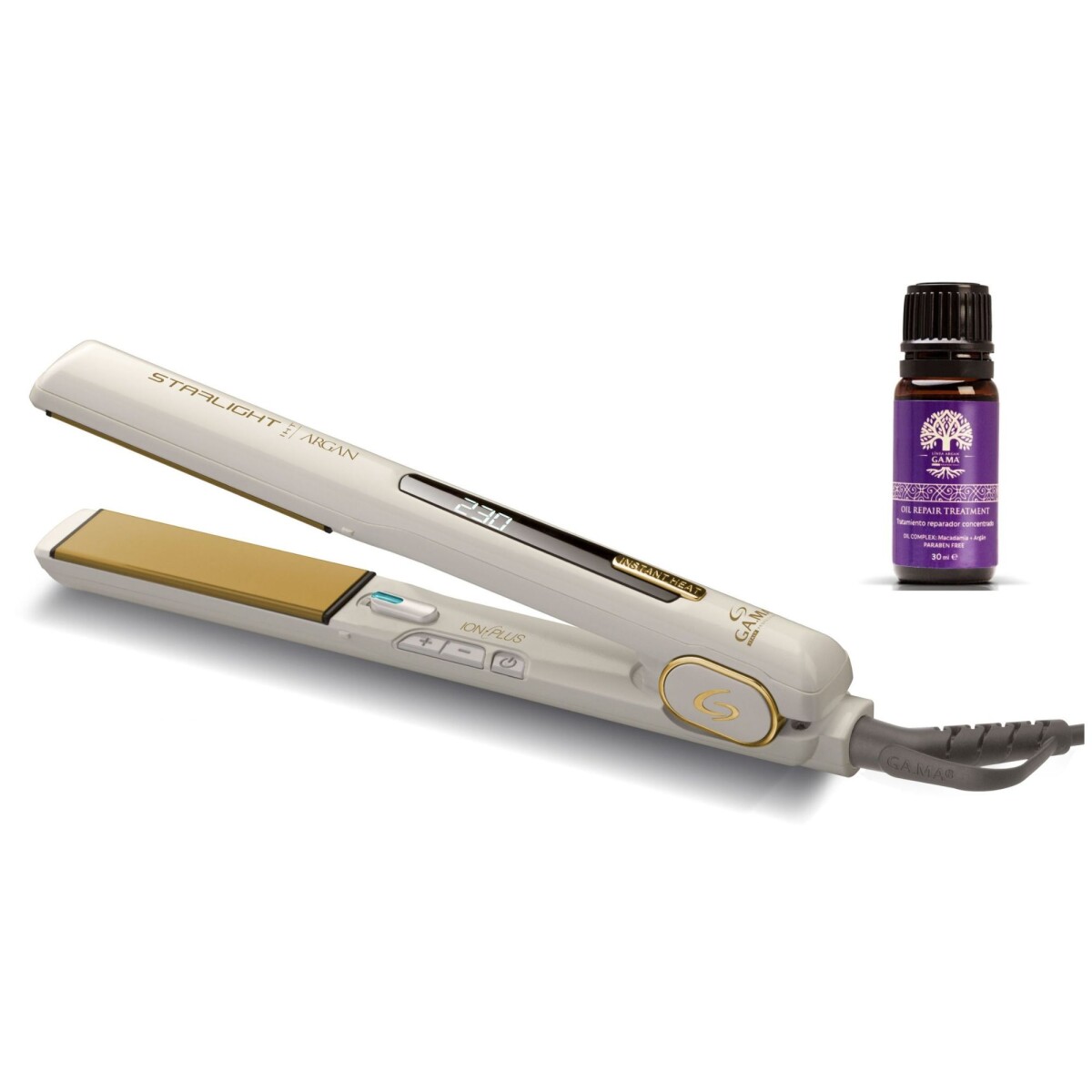 Planchita rizadora gama starlight argan 230°C 