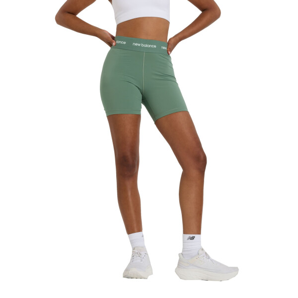Calza New Balance Sleek Hight Rise Sport de Mujer - WS51182DKJ Verde