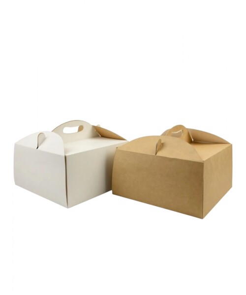 Caja 11 27x27x14 cm (torta) REVERSIBLE BLANCO MADERA