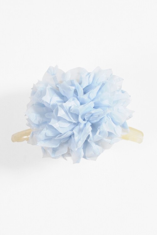 Broche flor plumeti celeste
