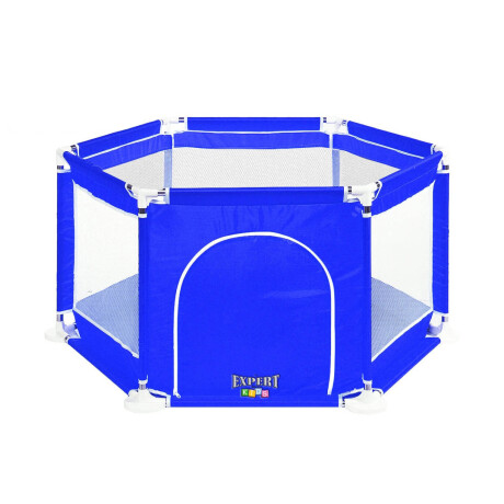 Corral Plegable C/ Puerta Corralito Pelotero Bebé Azul Estándar