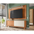 COMBO FLORA (RACK + PANEL DE PARED)" 1.8 COLOR FREIJO/ OFF WHITE MR Combo Flora (rack + Panel De Pared)" 1.8 Color Freijo/ Off White Mr