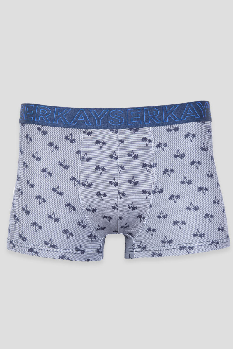 BOXER DE ALGODÓN ESTAMPADO LT BLUE