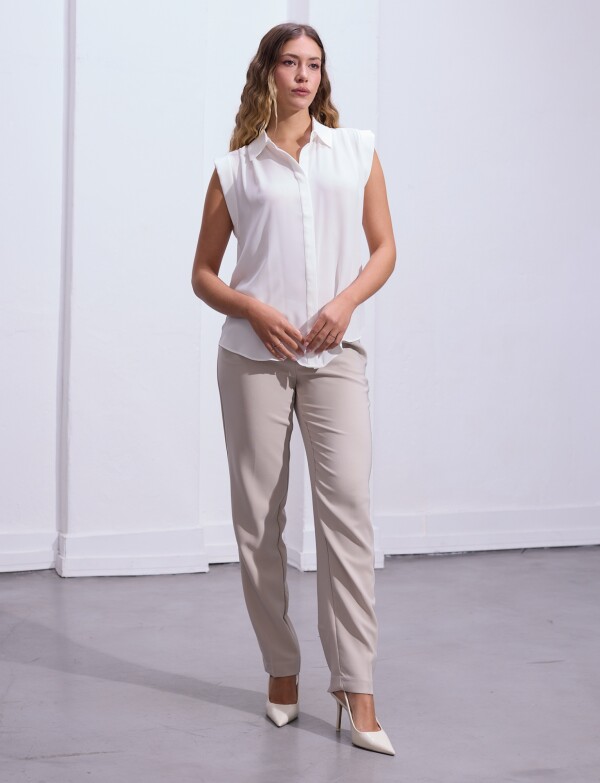 Blusa Botones CRUDO