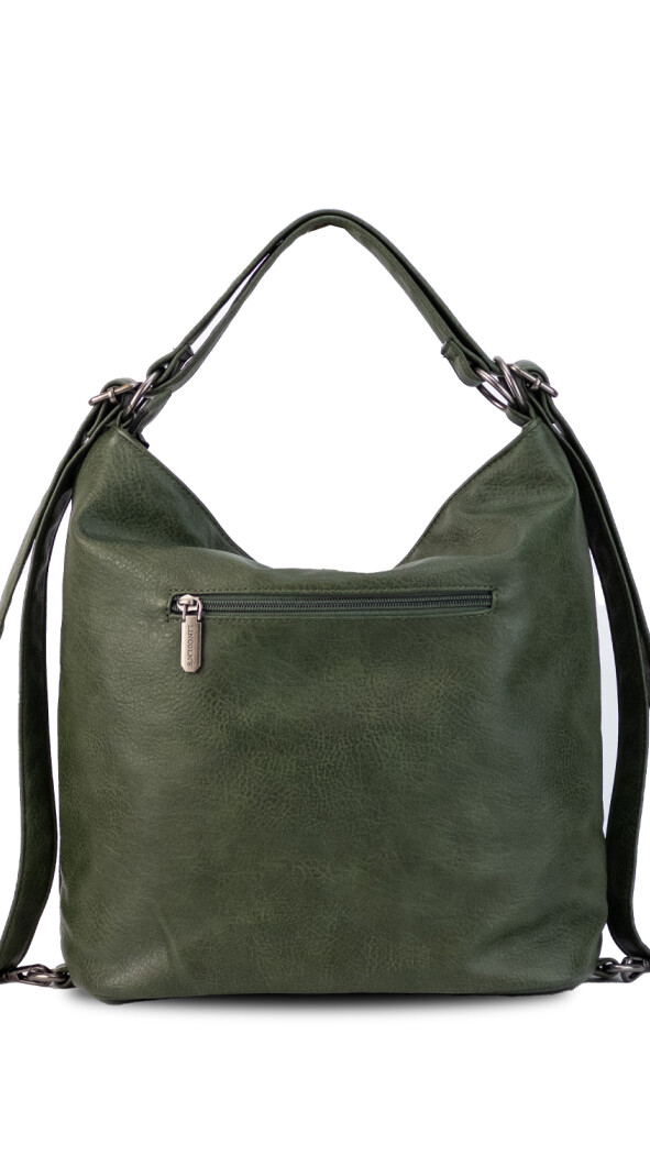 CARTERA MOCHILA ESTHER VERDE MILITAR