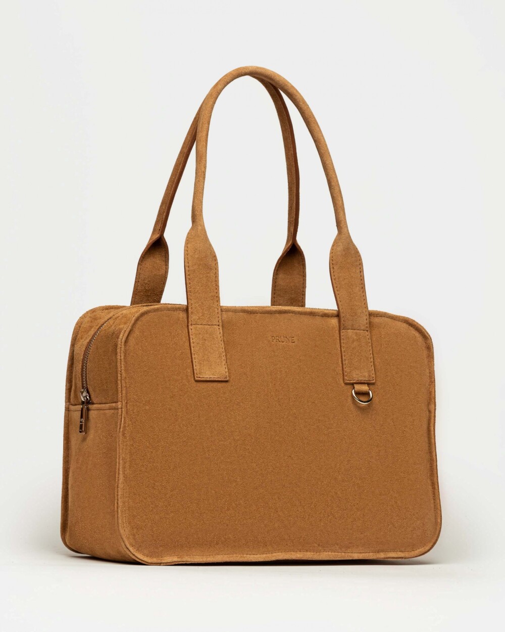 Bolso Capri en cuero gamuza Cuoio