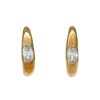 Caravanas oro bombe - Oro bajo - Zirconia- CA8018 conpiedra