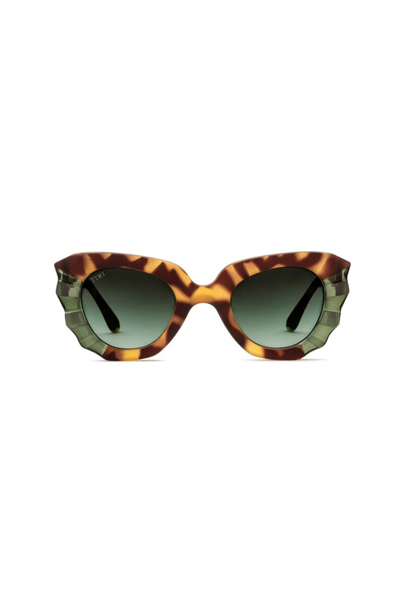 Lentes Tiwi Matisse - Bicolor Green Tortoise/shiny Green With Green Gradient Lenses 