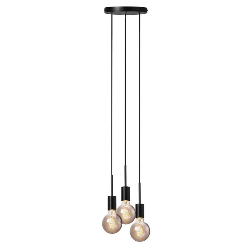 COLGANTE NUR X3 Luminaria Colgante Nur Trio Negra