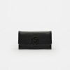 Billetera P&P En Efecto Cuero Zaffiano Negro