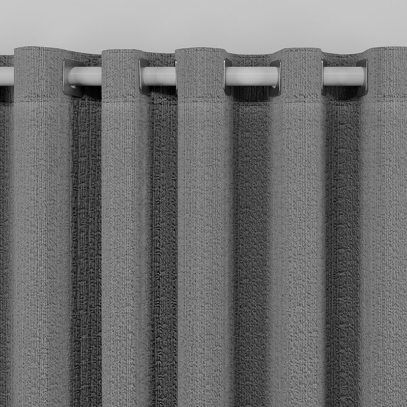 Barrote cortina de metal 3 m 28 Mm + 3 Soportes BLANCO