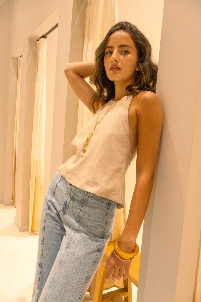 BLUSA GRETTA NATURAL BLUSA GRETTA NATURAL