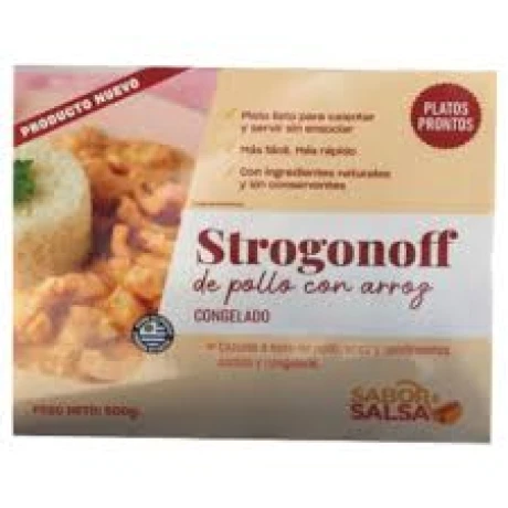 Strogonoff de pollo Strogonoff de pollo
