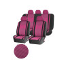Cubreasientos De Tela Y Malla 9 Piezas Rosa Con Negro Cubreasientos De Tela Y Malla 9 Piezas Rosa Con Negro