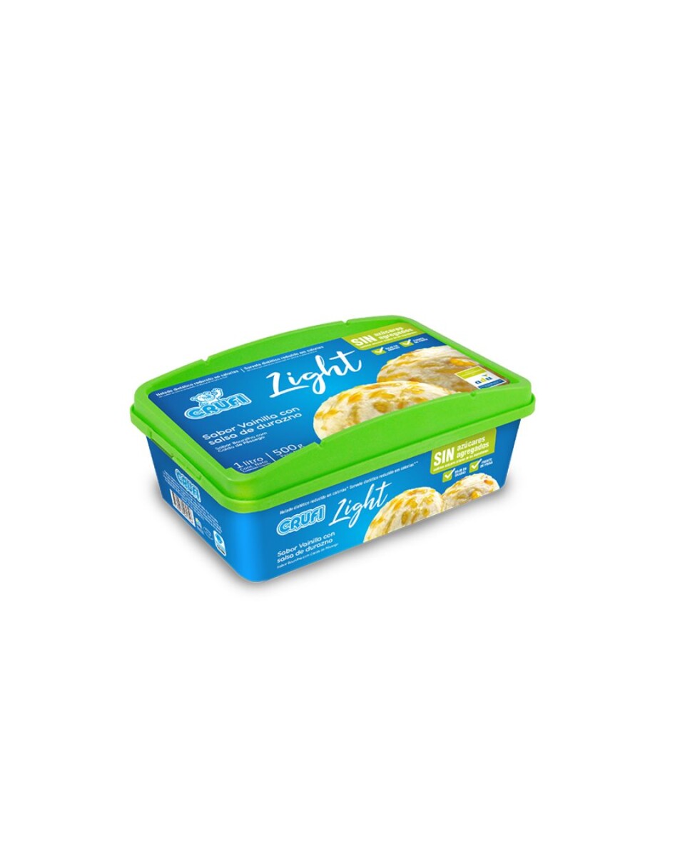 CRUFI 1L LIGHT VAINILLA CON SALSA DURAZNO 